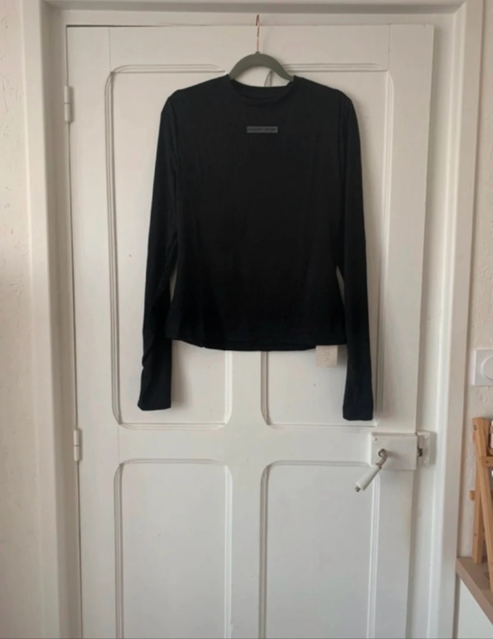T-shirt de sport à manches longues noir femme - Taille XL Musera